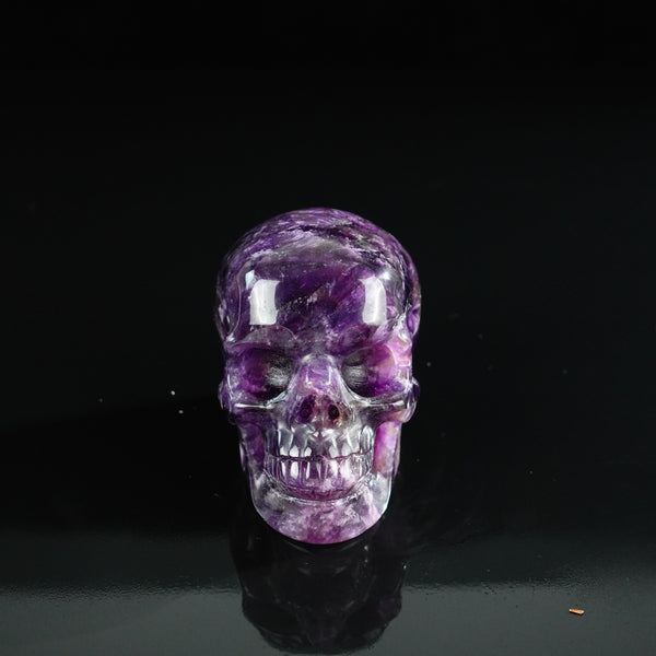3.0" Amethyst Crystal Skull Carving - Unique Piece #AM13