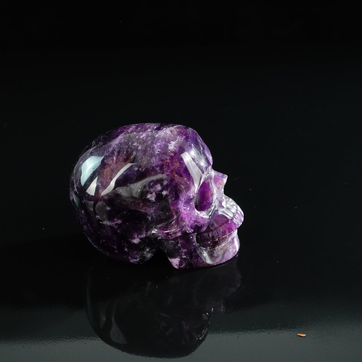 3.0" Amethyst Crystal Skull Carving - Unique Piece #AM13