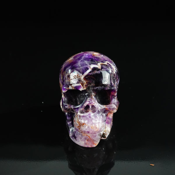 3.0" Amethyst Crystal Skull Carving - Unique Piece #AM14