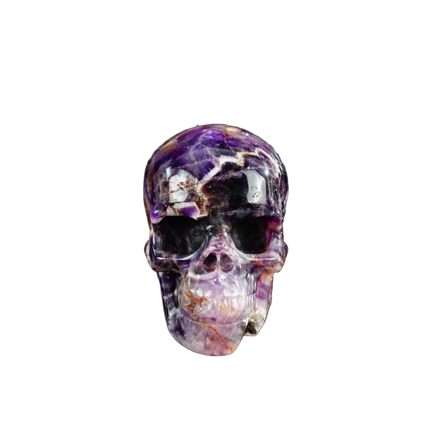 3.0" Amethyst Crystal Skull Carving - Unique Piece #AM14