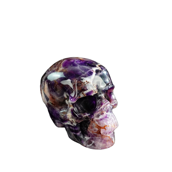 3.0" Amethyst Crystal Skull Carving - Unique Piece #AM14 - alternate view
