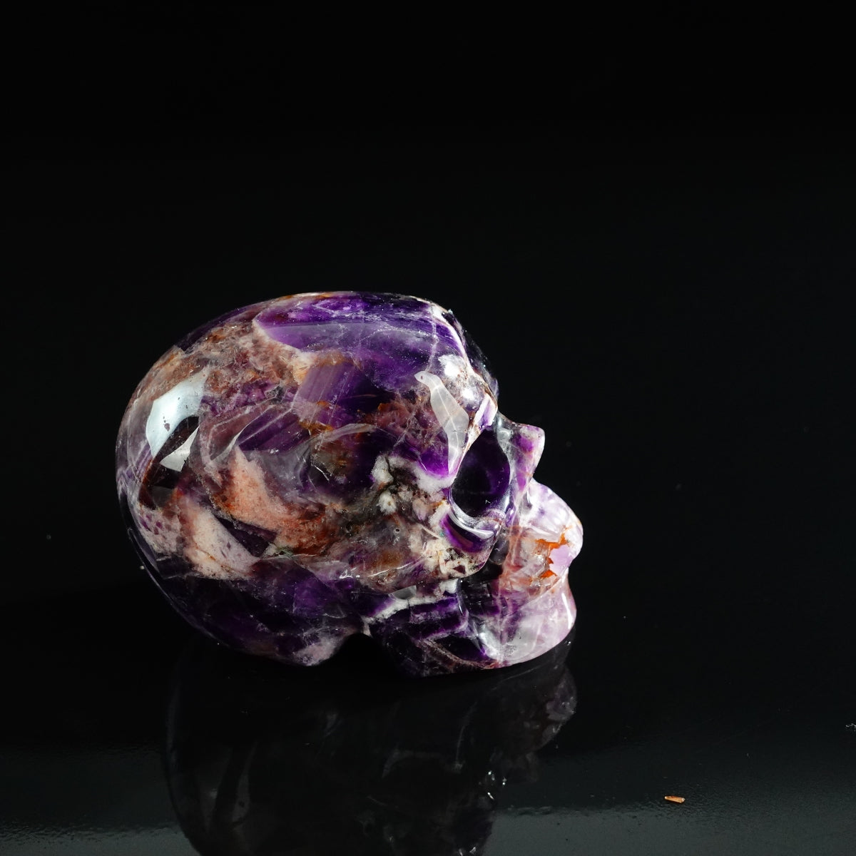 3.0" Amethyst Crystal Skull Carving - Unique Piece #AM14