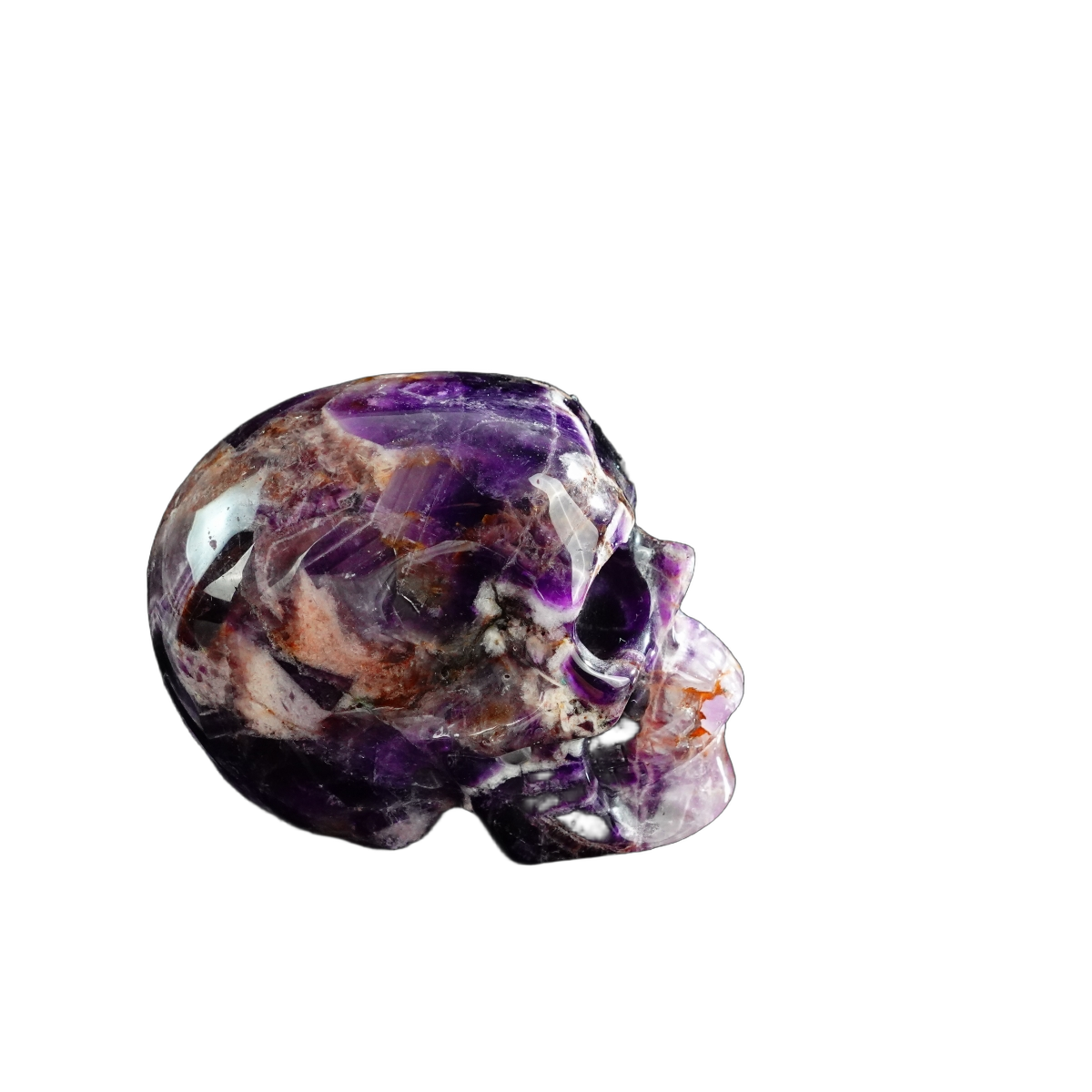 3.0" Amethyst Crystal Skull Carving - Unique Piece #AM14