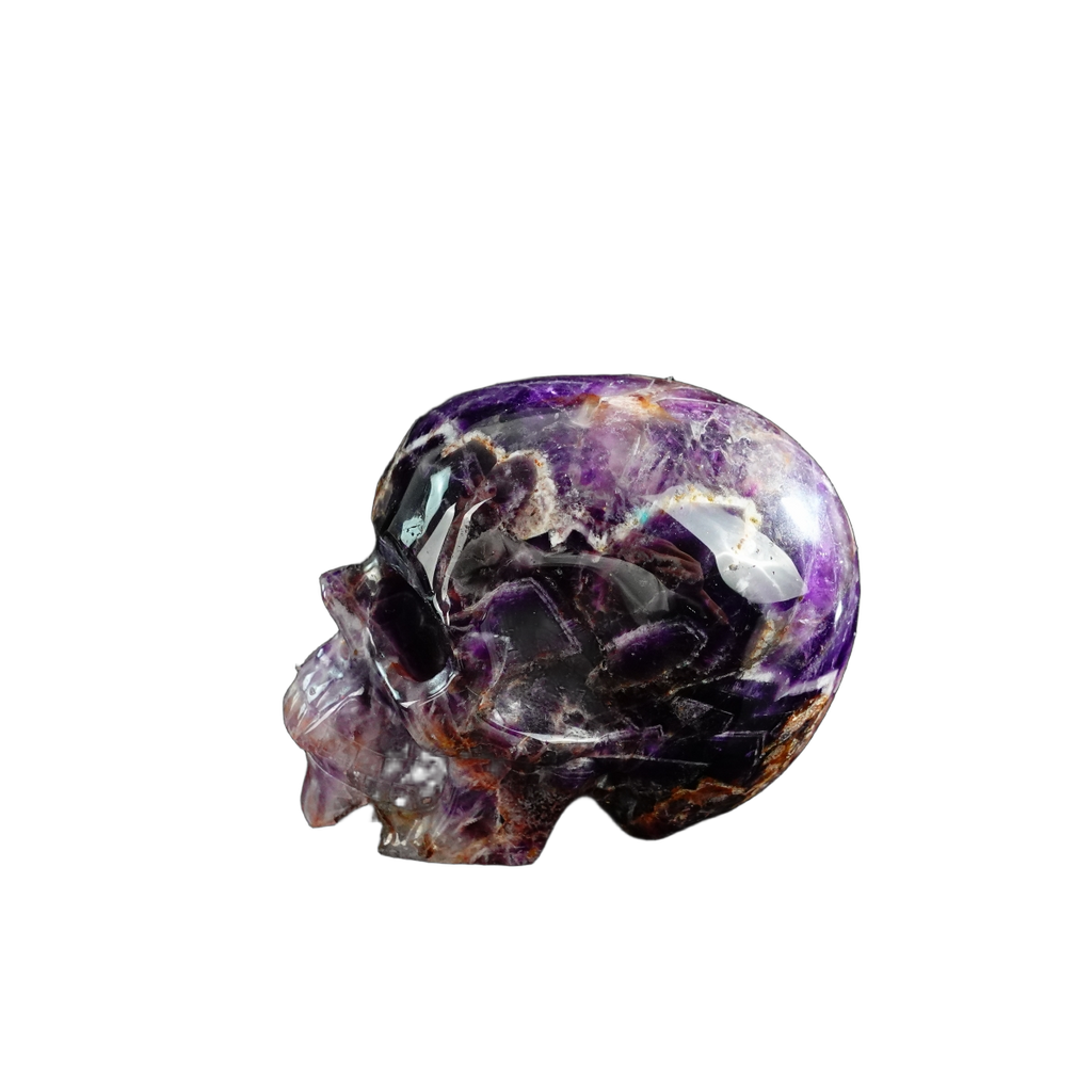 3.0" Amethyst Crystal Skull Carving - Unique Piece #AM14