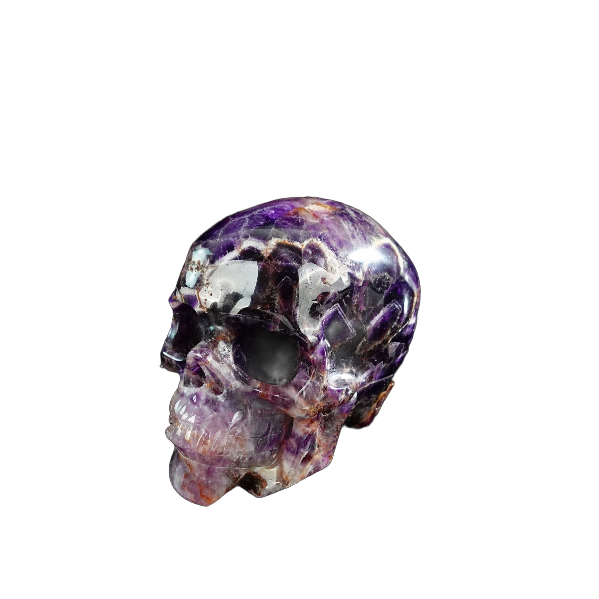 3.0" Amethyst Crystal Skull Carving - Unique Piece #AM14