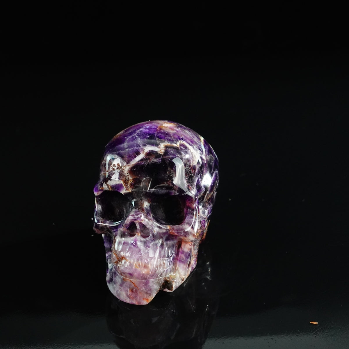 3.0" Amethyst Crystal Skull Carving - Unique Piece #AM14