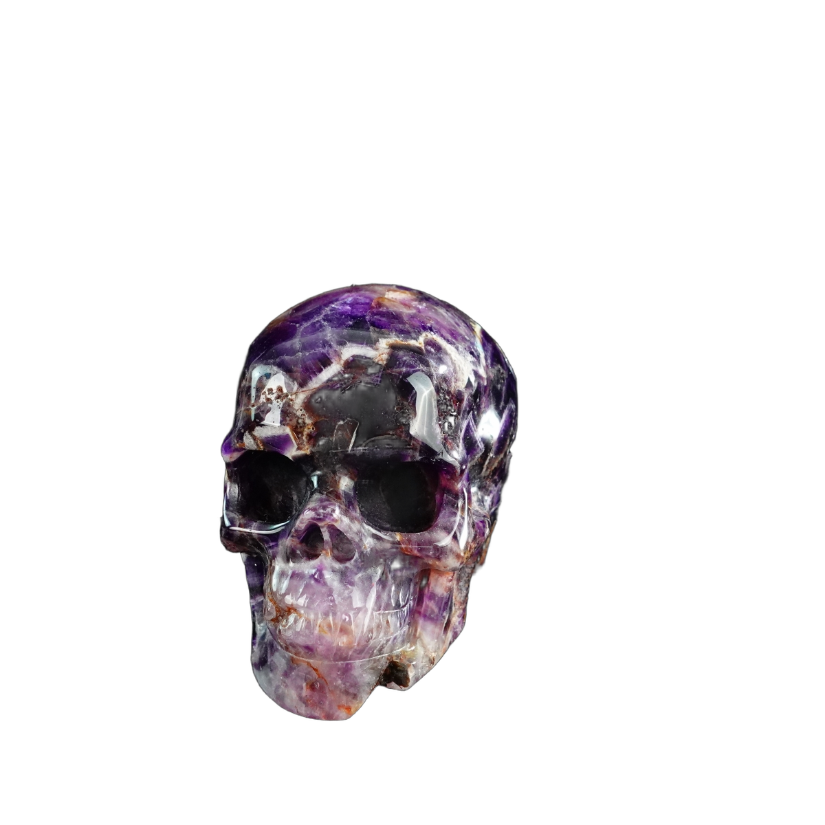 3.0" Amethyst Crystal Skull Carving - Unique Piece #AM14