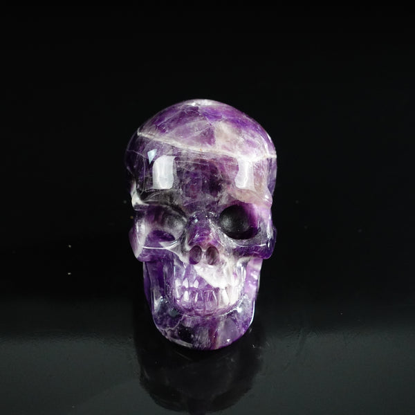 3.0" Amethyst Crystal Skull Carving - Unique Piece #AM16