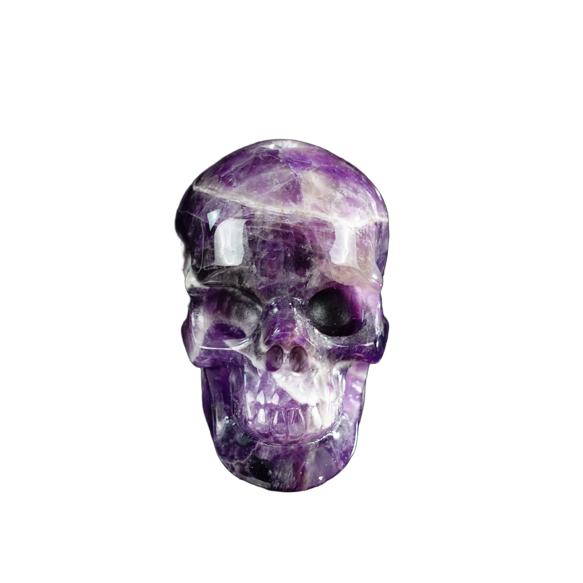 3.0" Amethyst Crystal Skull Carving - Unique Piece #AM16