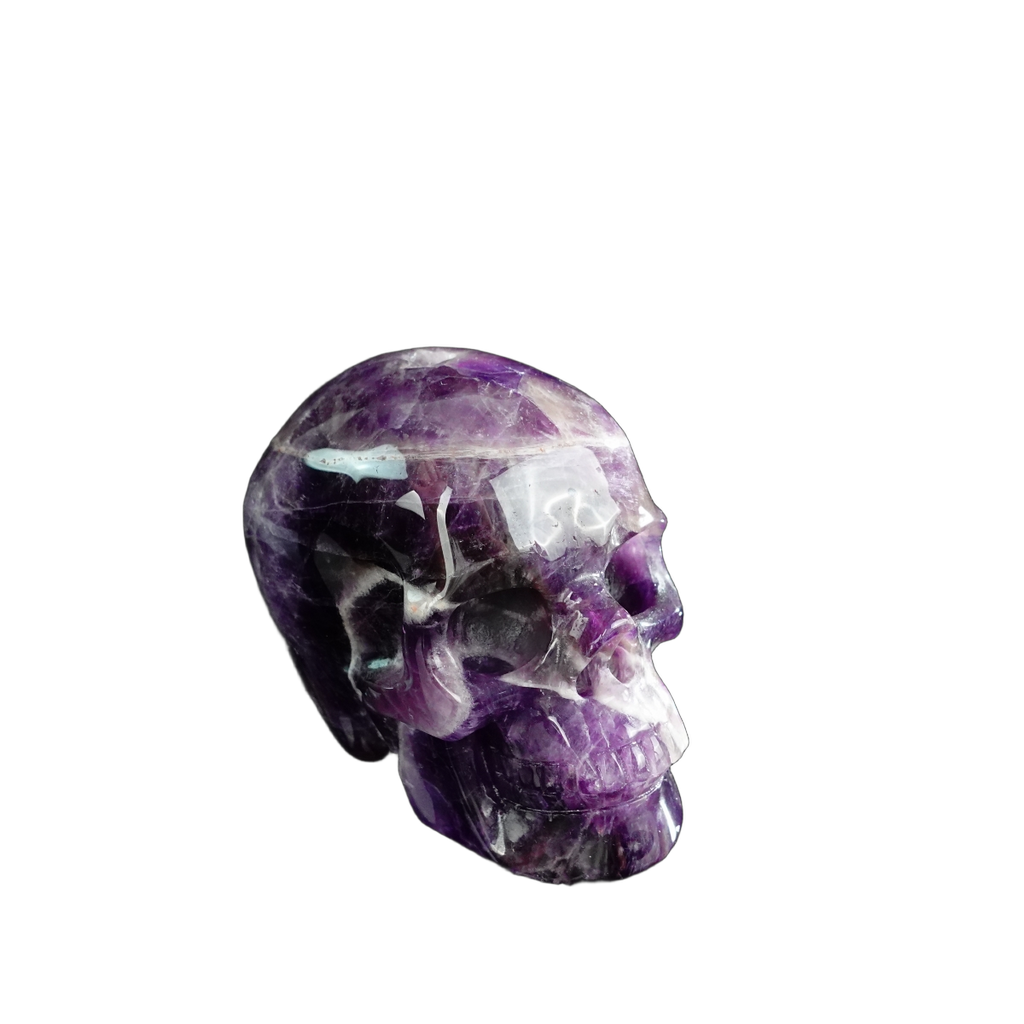 3.0" Amethyst Crystal Skull Carving - Unique Piece #AM16