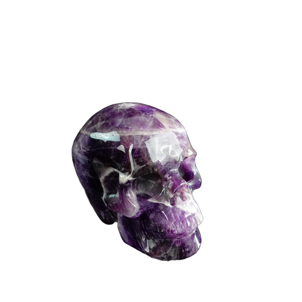 3.0" Amethyst Crystal Skull Carving - Unique Piece #AM16