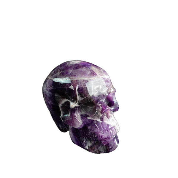 3.0" Amethyst Crystal Skull Carving - Unique Piece #AM16 - alternate view