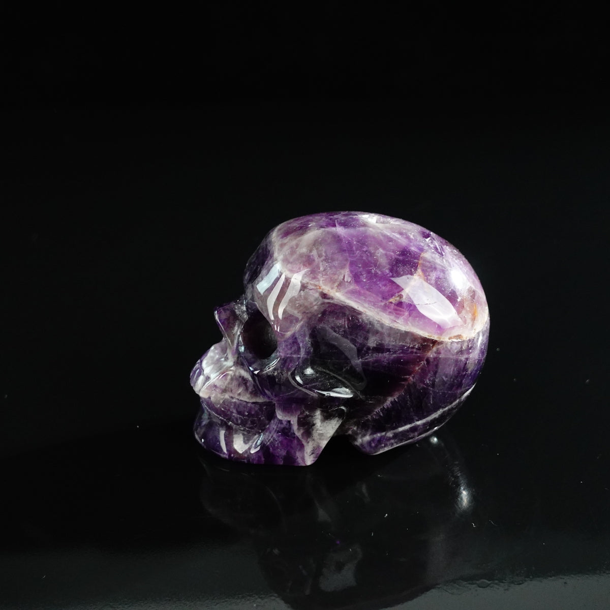 3.0" Amethyst Crystal Skull Carving - Unique Piece #AM16