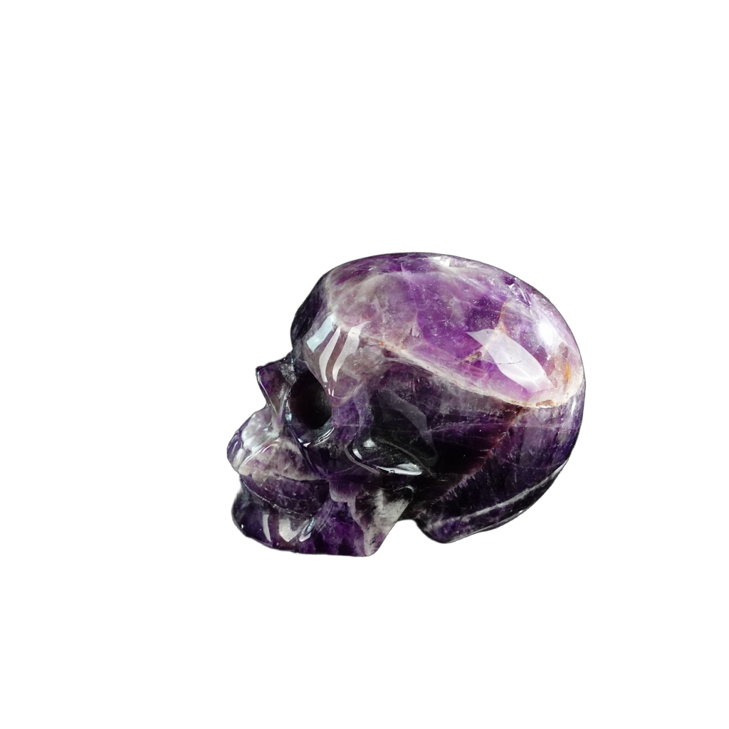 3.0" Amethyst Crystal Skull Carving - Unique Piece #AM16