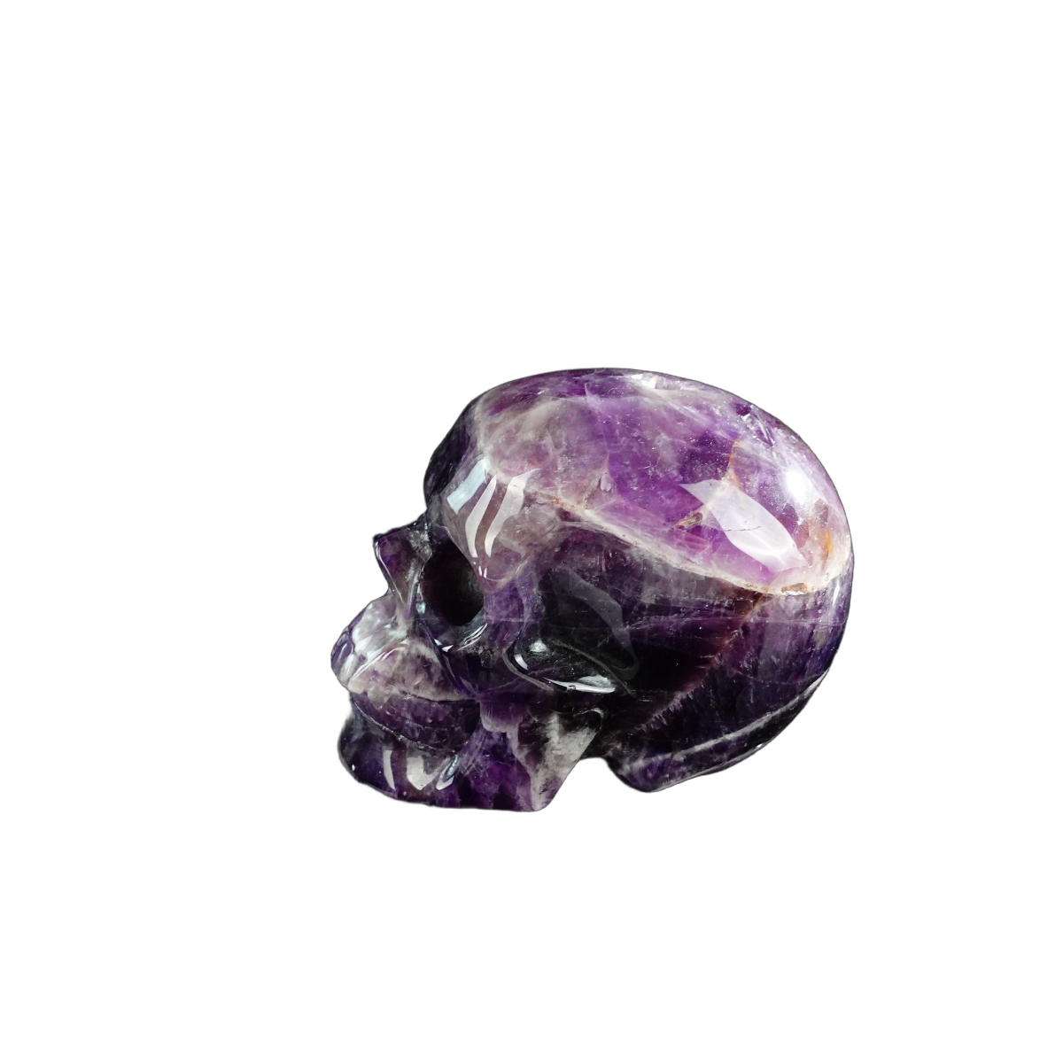 3.0" Amethyst Crystal Skull Carving - Unique Piece #AM16