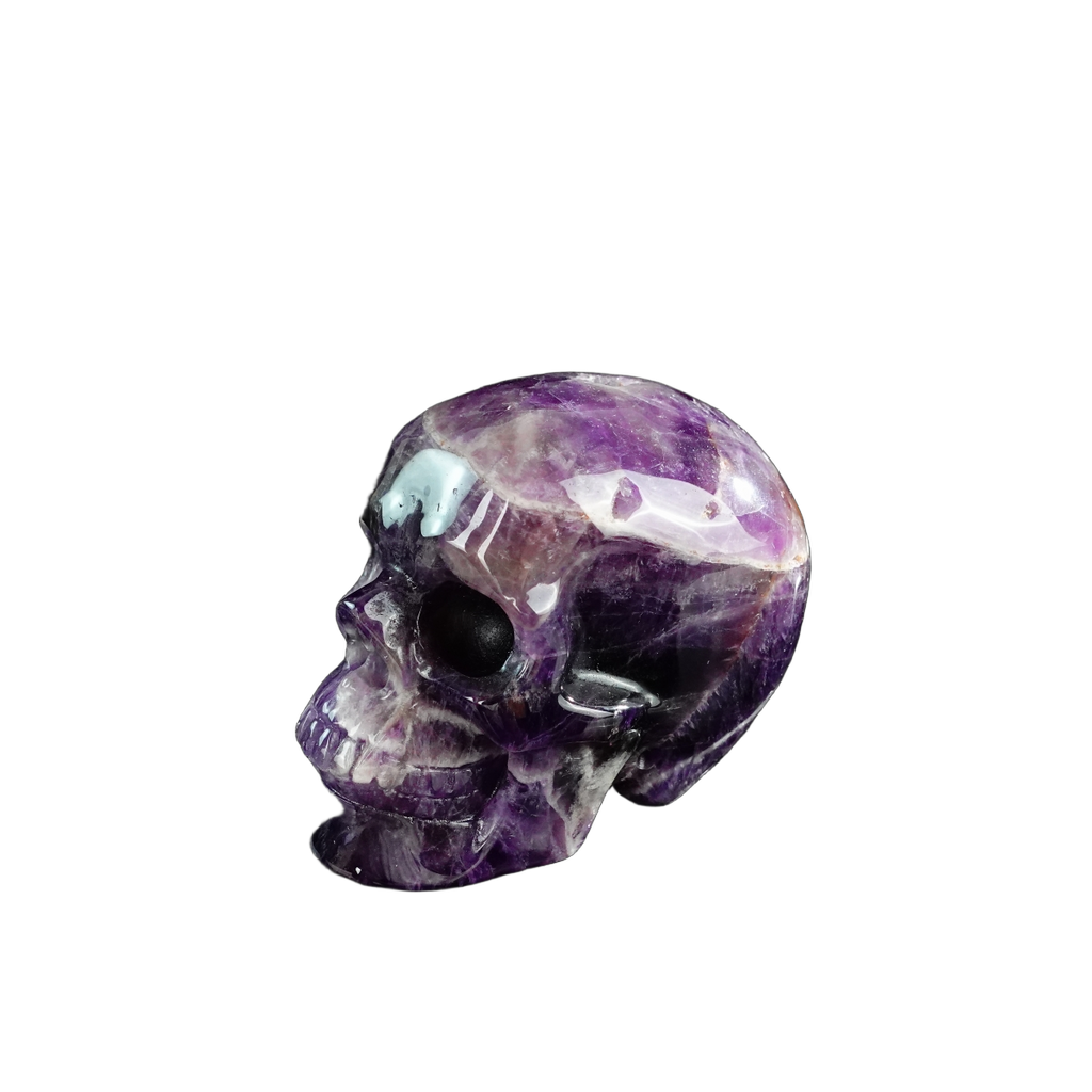 3.0" Amethyst Crystal Skull Carving - Unique Piece #AM16