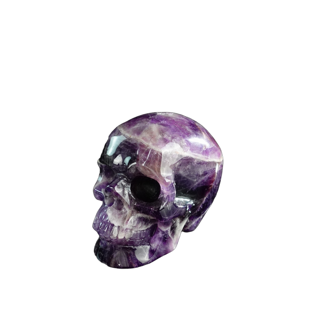 3.0" Amethyst Crystal Skull Carving - Unique Piece #AM16