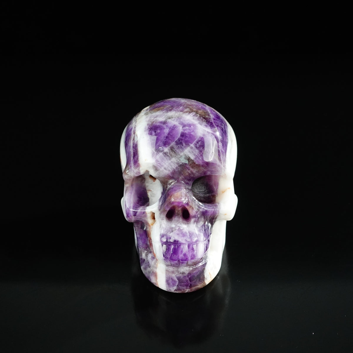 3.0" Amethyst Crystal Skull Carving - Unique Piece #AM17