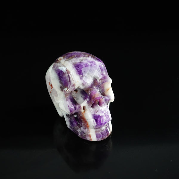 3.0" Amethyst Crystal Skull Carving - Unique Piece #AM17 - alternate view