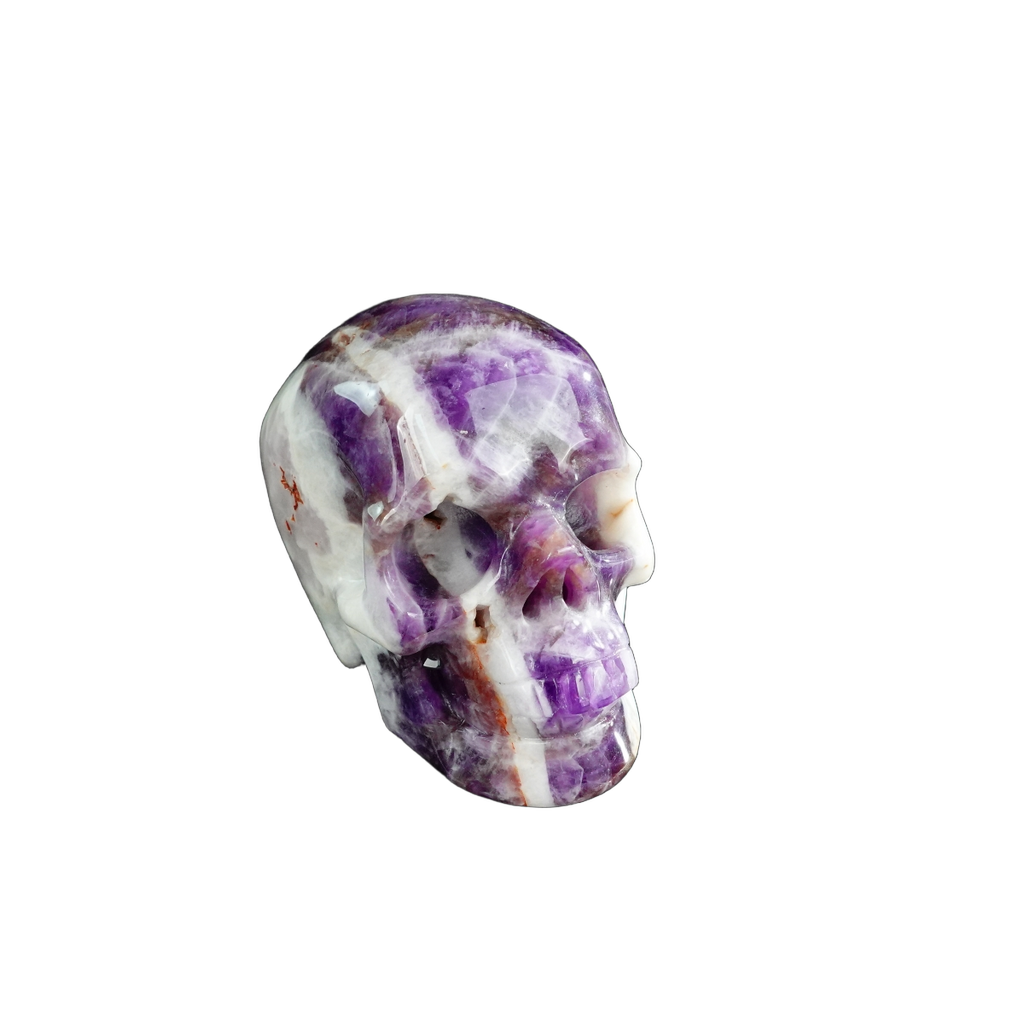 3.0" Amethyst Crystal Skull Carving - Unique Piece #AM17