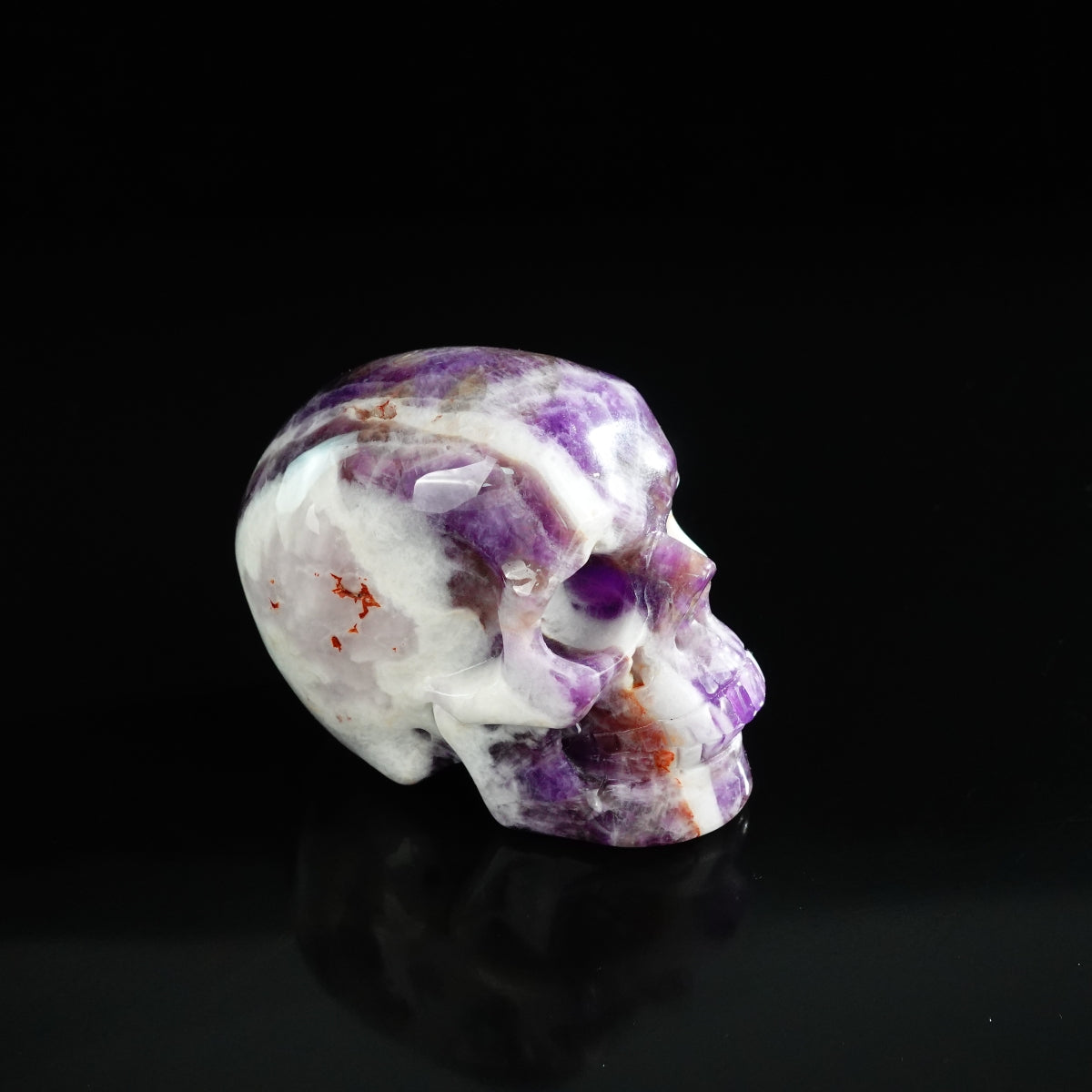3.0" Amethyst Crystal Skull Carving - Unique Piece #AM17