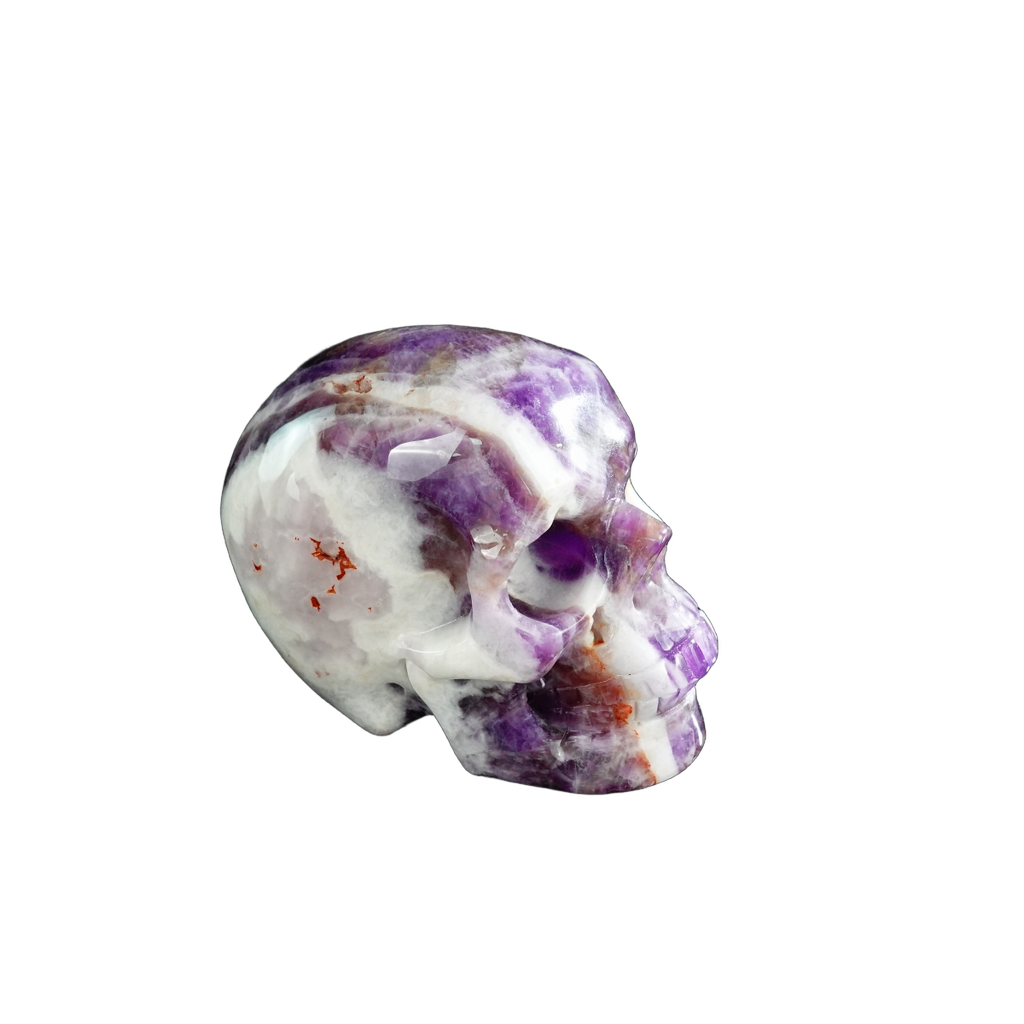 3.0" Amethyst Crystal Skull Carving - Unique Piece #AM17