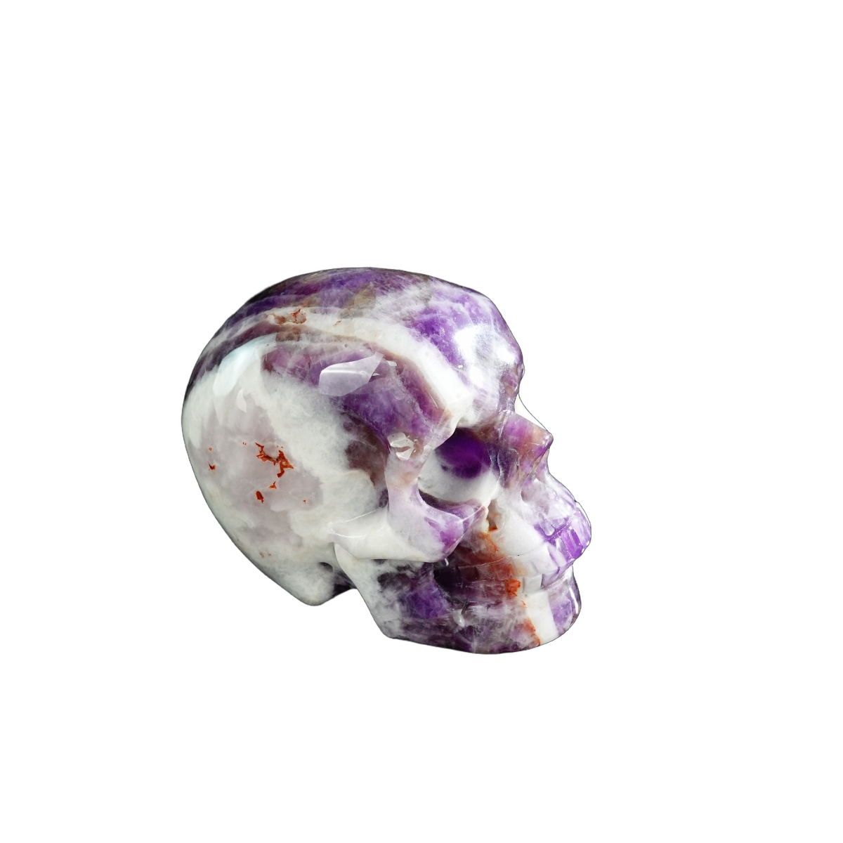 3.0" Amethyst Crystal Skull Carving - Unique Piece #AM17