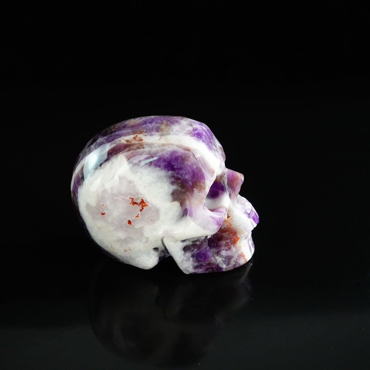 3.0" Amethyst Crystal Skull Carving - Unique Piece #AM17