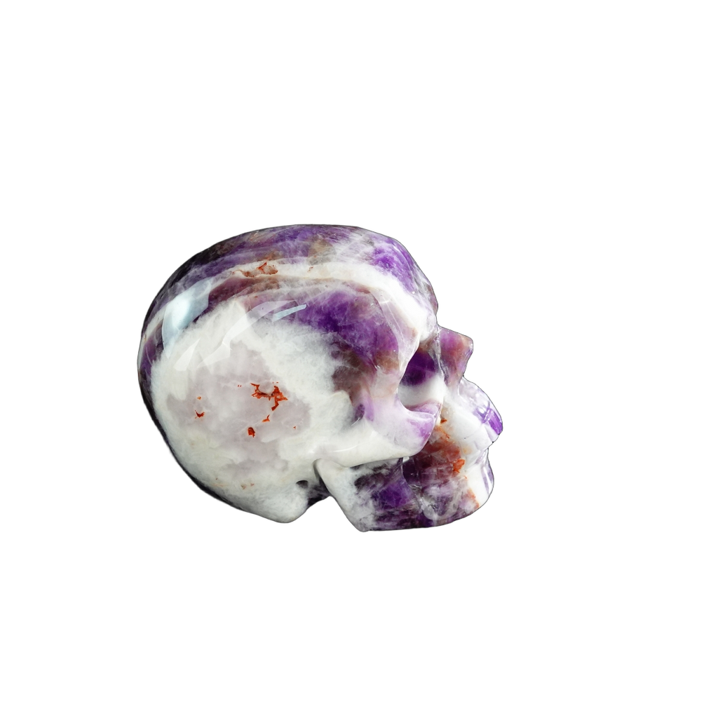 3.0" Amethyst Crystal Skull Carving - Unique Piece #AM17