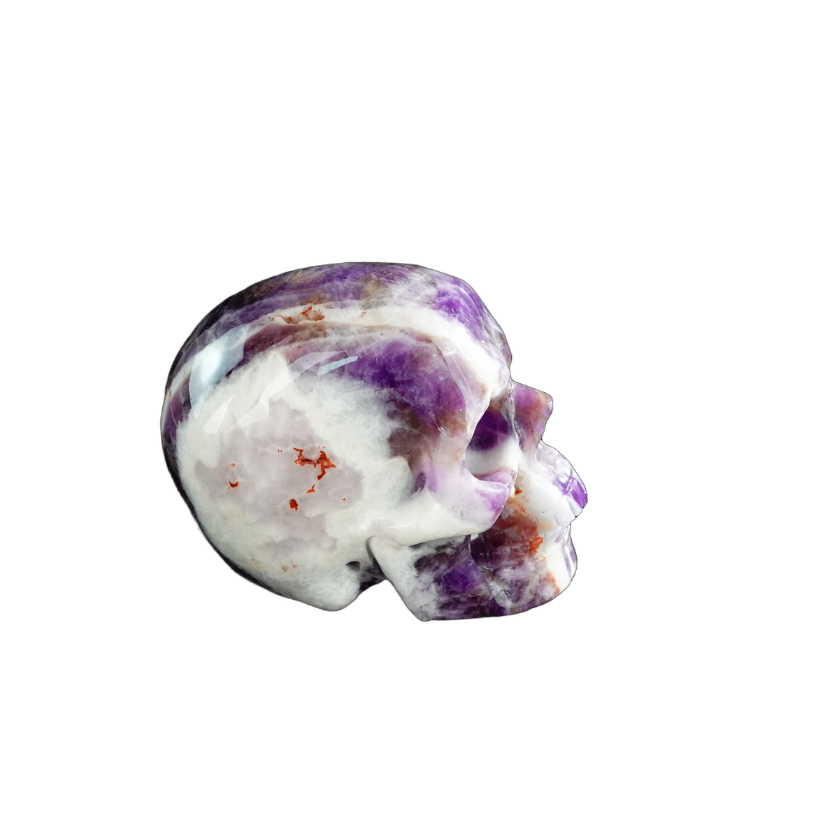 3.0" Amethyst Crystal Skull Carving - Unique Piece #AM17