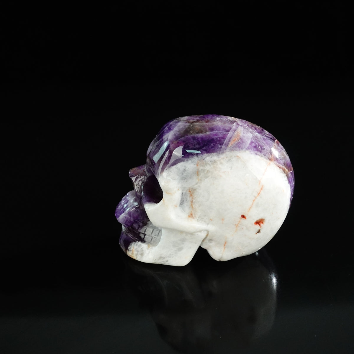 3.0" Amethyst Crystal Skull Carving - Unique Piece #AM17