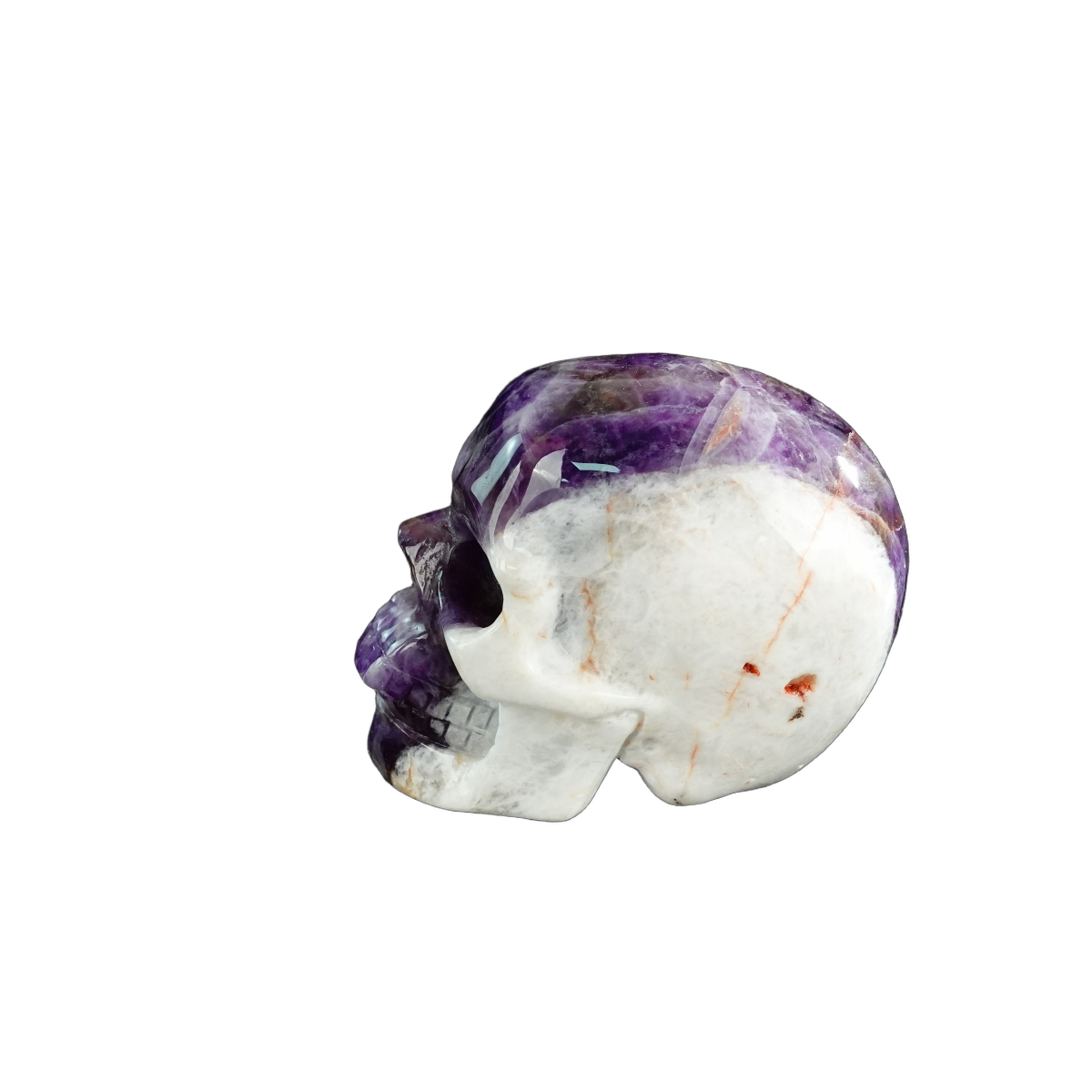 3.0" Amethyst Crystal Skull Carving - Unique Piece #AM17