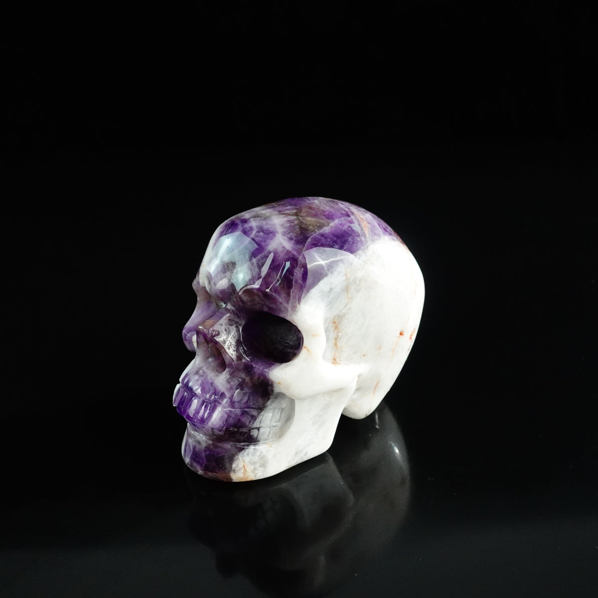 3.0" Amethyst Crystal Skull Carving - Unique Piece #AM17