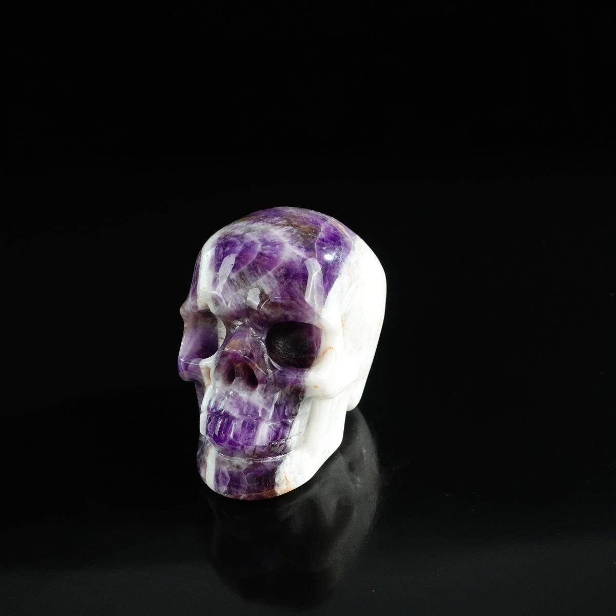 3.0" Amethyst Crystal Skull Carving - Unique Piece #AM17