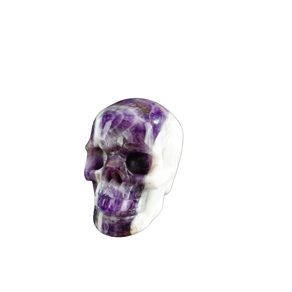 3.0" Amethyst Crystal Skull Carving - Unique Piece #AM17