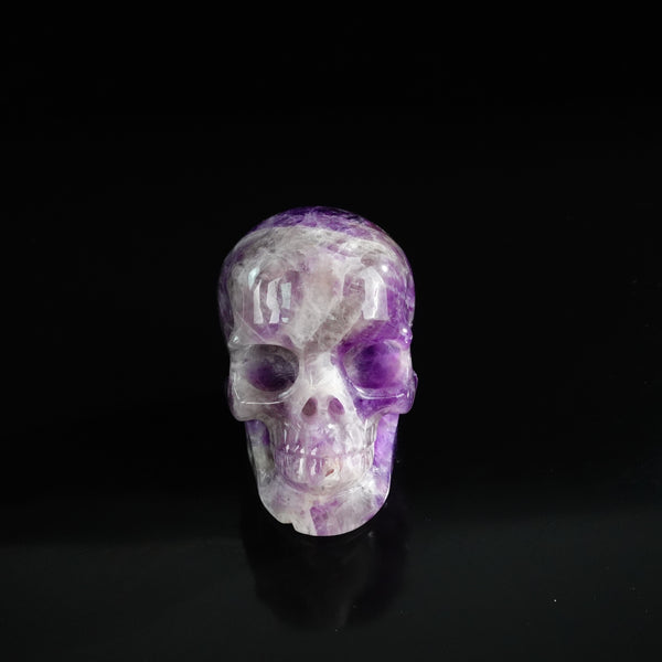 3.0" Amethyst Crystal Skull Carving - Unique Piece #AM18