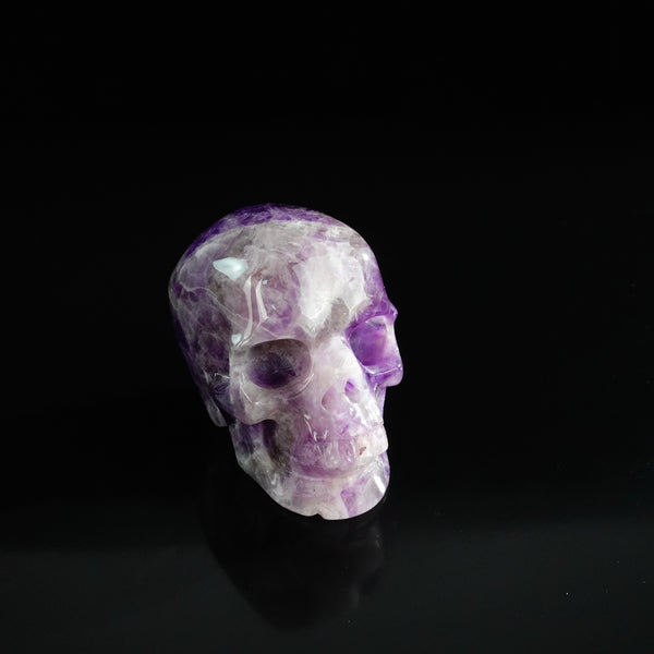 3.0" Amethyst Crystal Skull Carving - Unique Piece #AM18 - alternate view
