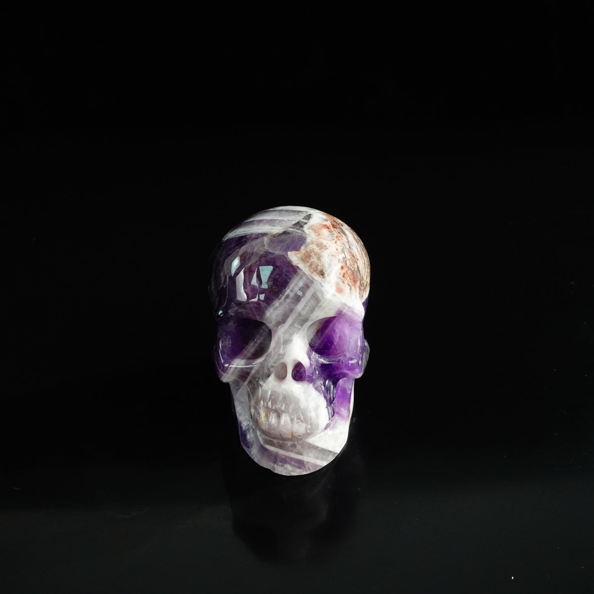 3.0" Amethyst Crystal Skull Carving - Unique Piece #AM19