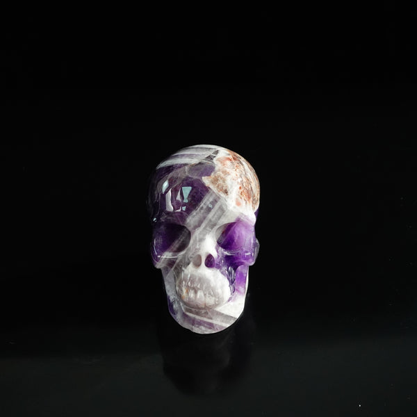 3.0" Amethyst Crystal Skull Carving - Unique Piece #AM19