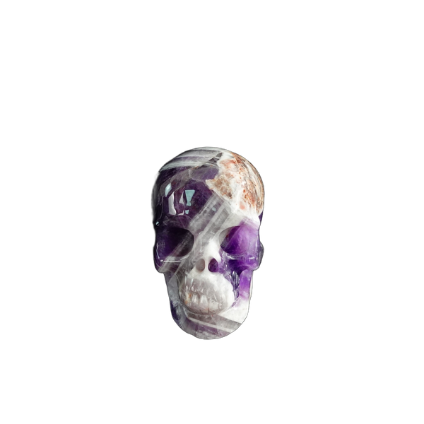 3.0" Amethyst Crystal Skull Carving - Unique Piece #AM19