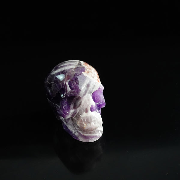 3.0" Amethyst Crystal Skull Carving - Unique Piece #AM19 - alternate view