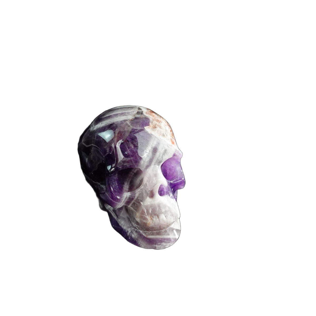 3.0" Amethyst Crystal Skull Carving - Unique Piece #AM19