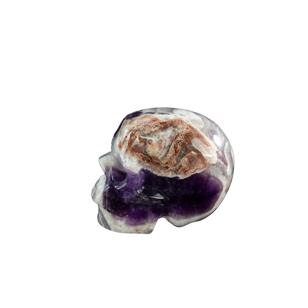 3.0" Amethyst Crystal Skull Carving - Unique Piece #AM19