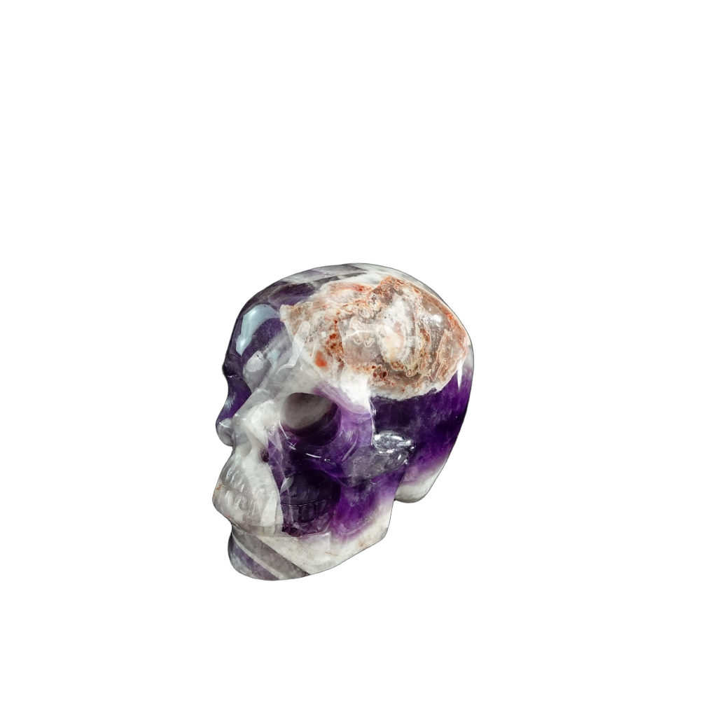 3.0" Amethyst Crystal Skull Carving - Unique Piece #AM19