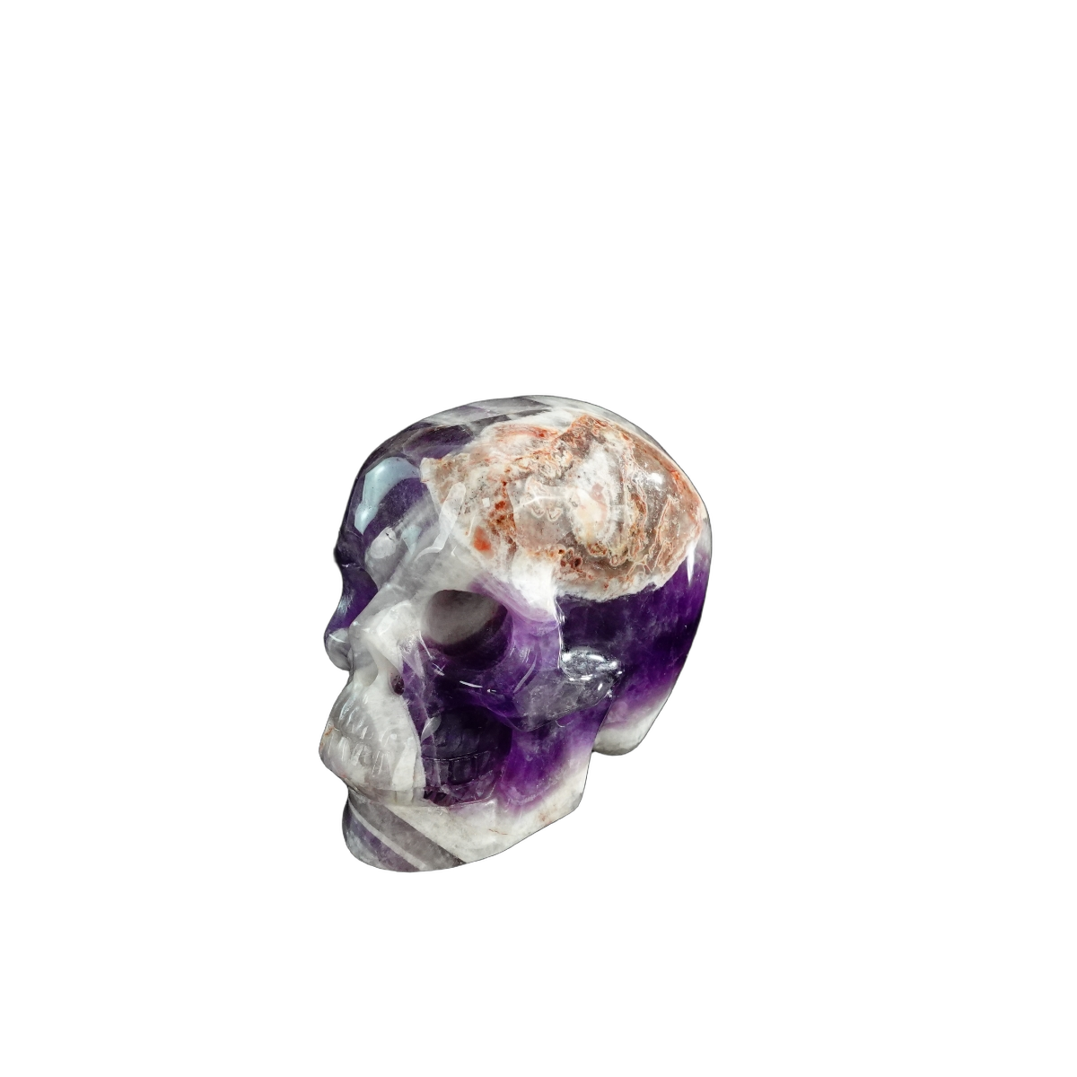 3.0" Amethyst Crystal Skull Carving - Unique Piece #AM19