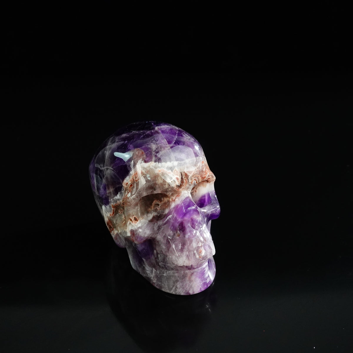 3.0" Amethyst Crystal Skull Carving - Unique Piece #AM20