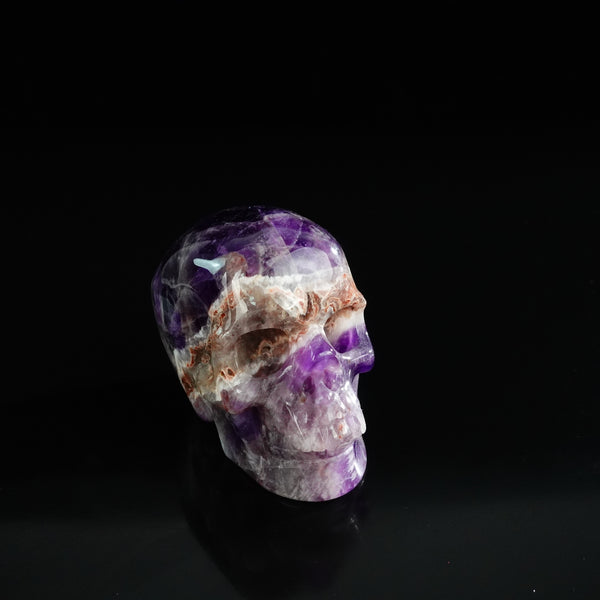 3.0" Amethyst Crystal Skull Carving - Unique Piece #AM20 - alternate view