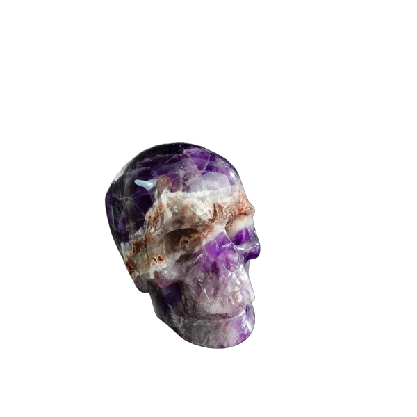 3.0" Amethyst Crystal Skull Carving - Unique Piece #AM20 - alternate view
