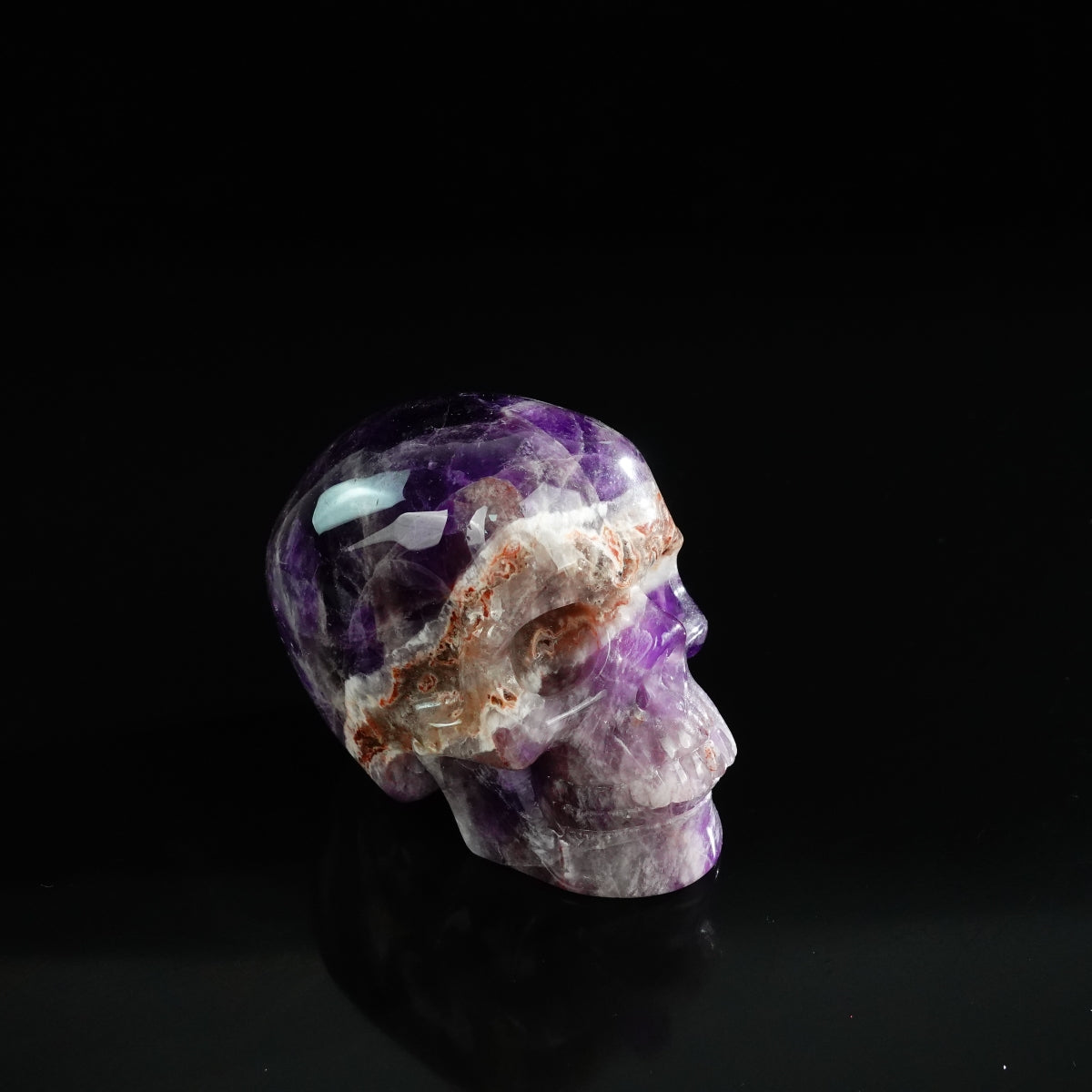3.0" Amethyst Crystal Skull Carving - Unique Piece #AM20