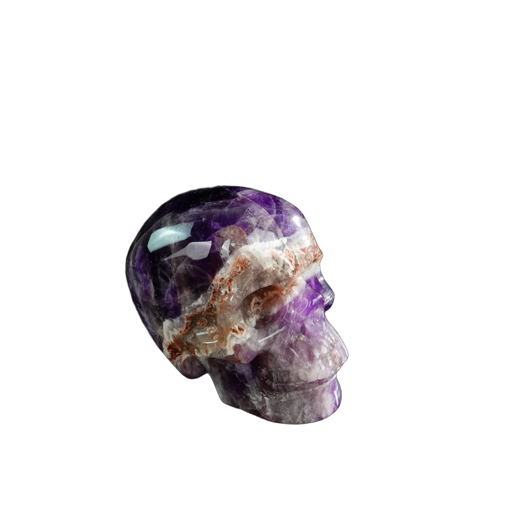 3.0" Amethyst Crystal Skull Carving - Unique Piece #AM20